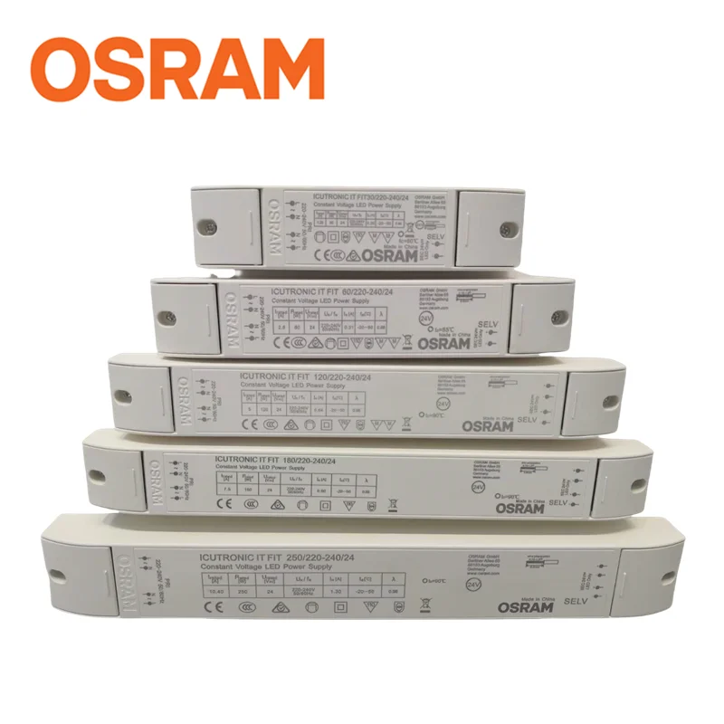 Osram светодиодный привод подходит для 24 В 30 Вт 60 120 180 250 с постоянным напряжением светодиодные драйверы