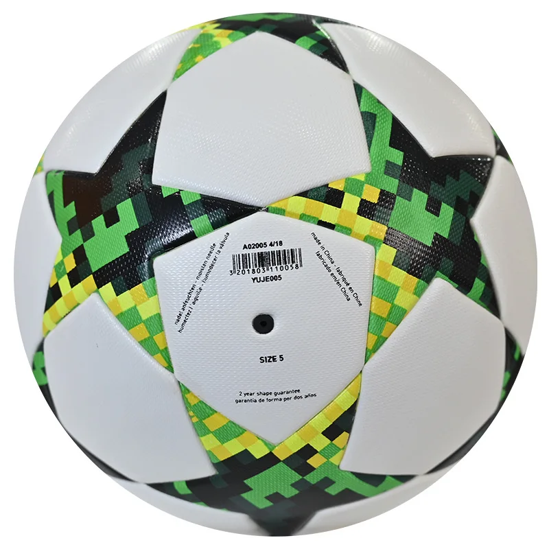 New Style PVC Machine Stitched Soccer Football Balls Professional Size 5 for Official Match