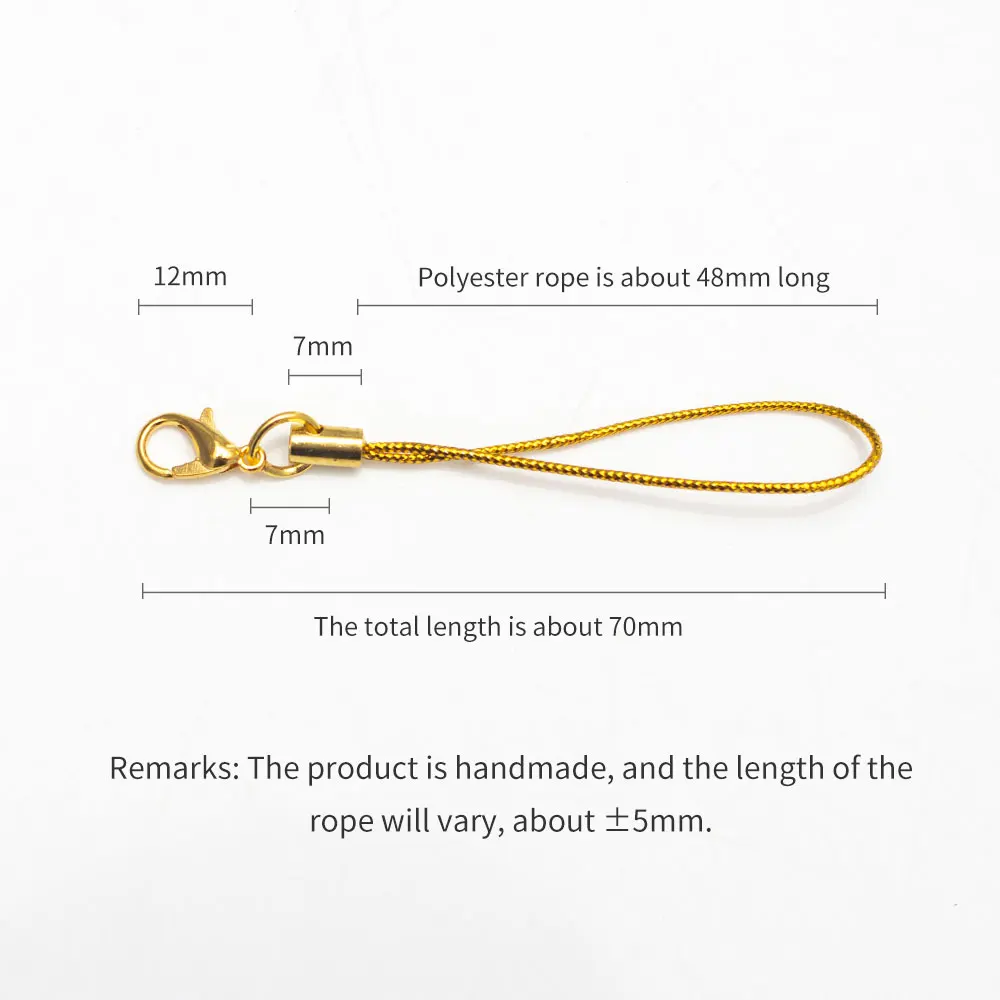 Mobile Phone Rope Lobster Clasp Golden Lanyard Diy Handmade Accessories Connector Hook Fastener Making