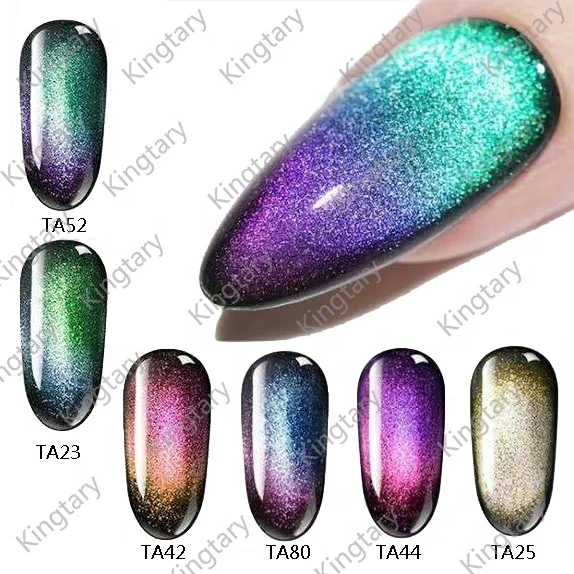 9d Eco-friendly Glitter magnet Powder chameleon Nail Art 5D Magnetic pigment powder for nails