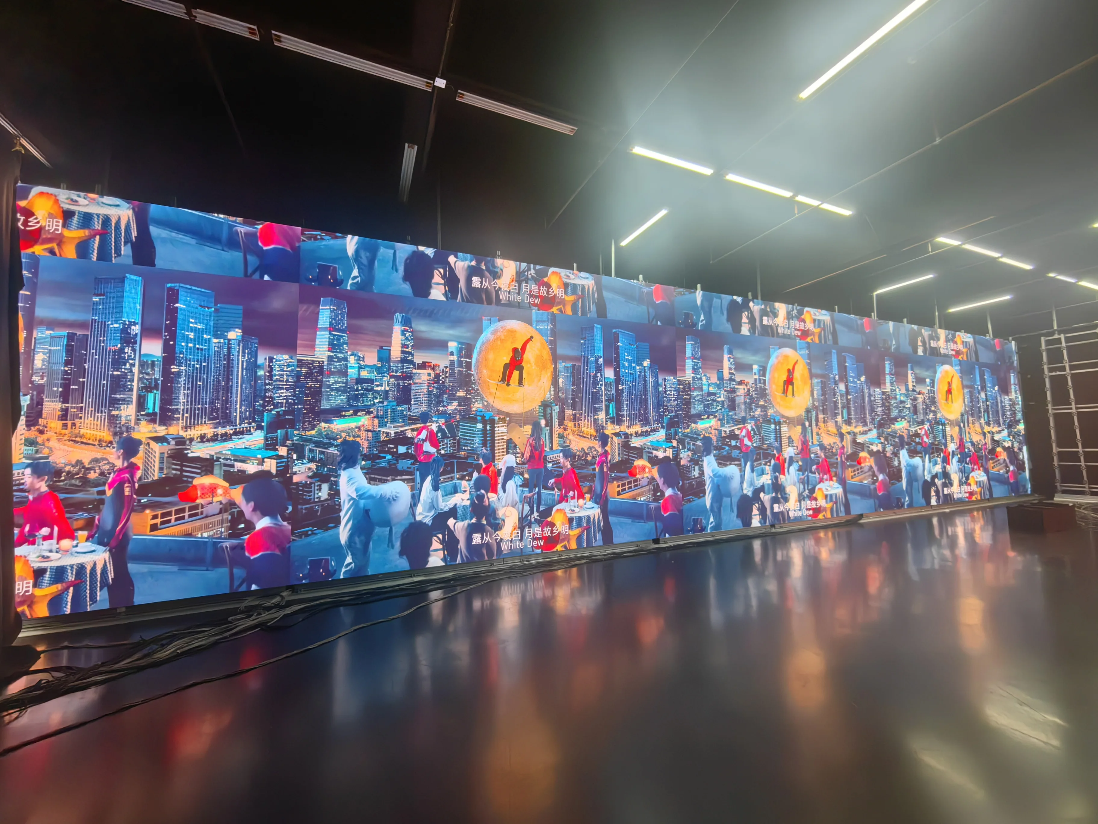 Yuanying P6 LED glass film crystal LED screen flexible transparent LED soft film transparent LED film display screen