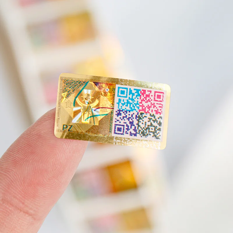 Печать на заказ Qr-код защитная этикетка голограмма наклейка герметичная