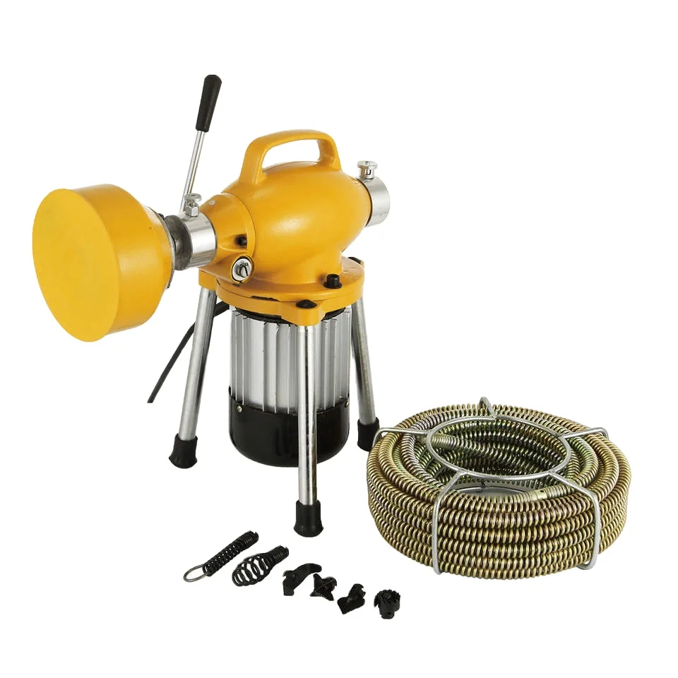 Electric Snake Pipe Drain Cleaning Machine Clogged Unclog Pipe Drain Cleaning Unclogging Cleaner Machine