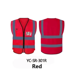 Wholesale Custom Reflective Led Security Engineer Work Construction Safety Vest With Logo