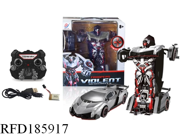 Remote control car rc robot 2.4G car deformation robot toy