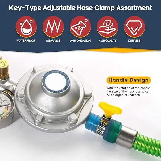 Custom 8-38mm Heavy Duty Bolts Stainless Steel Clamp Quick Release T Type Bolt Spring V Band Clips Swivel Wire Rope Hose Clamps