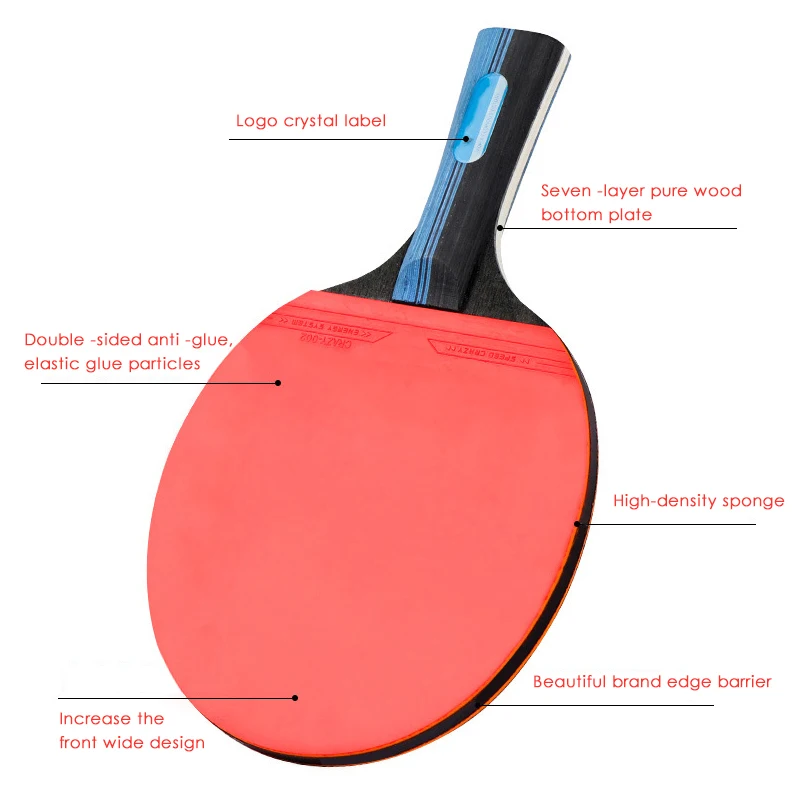 Good Price S300 Adult 8-Star Portable Wood Retractable Table Tennis Net Set Table Tennis Rackets With Carrying Bag