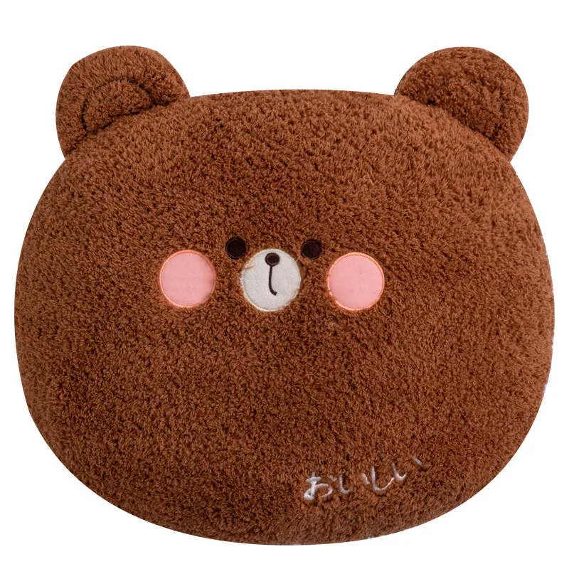 42cm Wholesale Round Cute Soft Stuff Pillow 2023 Plush Kids Pig Bear Rabbit Frog tiger Shape Tufted Animal