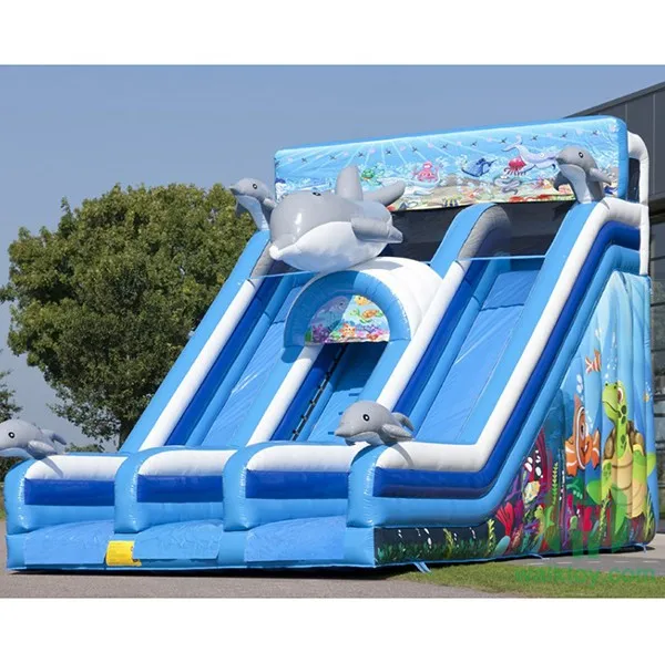 hot sale Customized game 0.55mm PVC giant inflatable water slide for adult