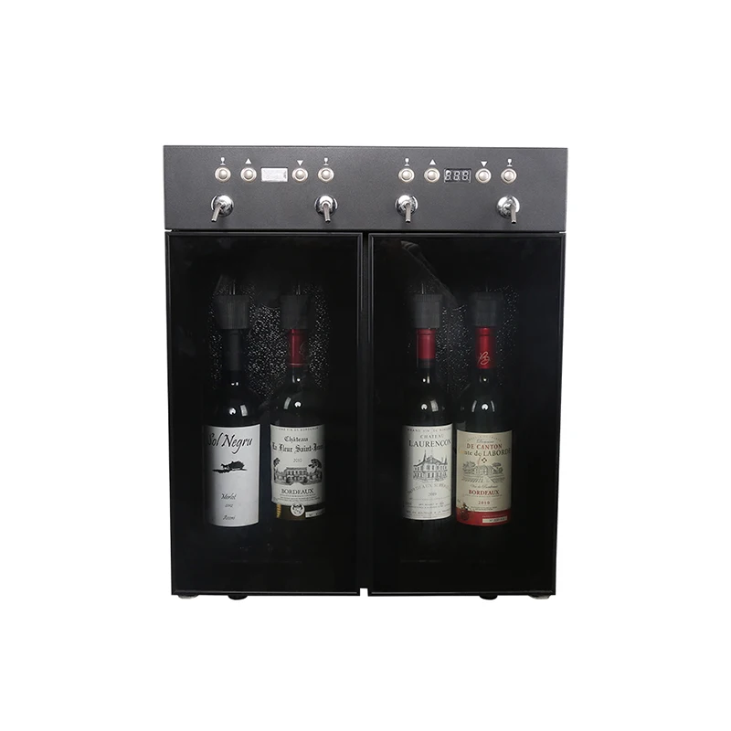 Goog quality 4 bottle freestanding wine dispenser commercial multifunctional red wine cooler refrigerator  wine cellar