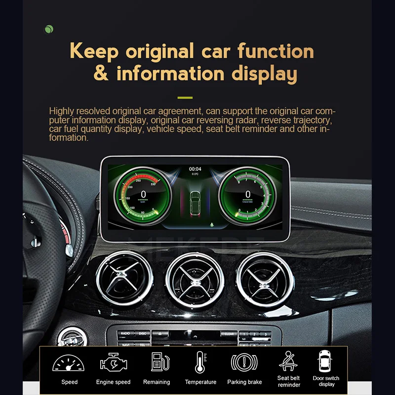 
1920*720 IPS 8-Core 4+64G Android 10.0 Car radio GPS navigation for Mercedes Benz A W176 CLA C117 X117 GLA X156 with WIFI BT 4G 