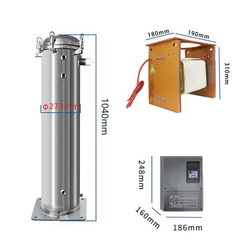 Industrial Water Treatment Ozone Generator Kits Adjustable Quartz Ozone generator Tube for aquaculture 500g/hr