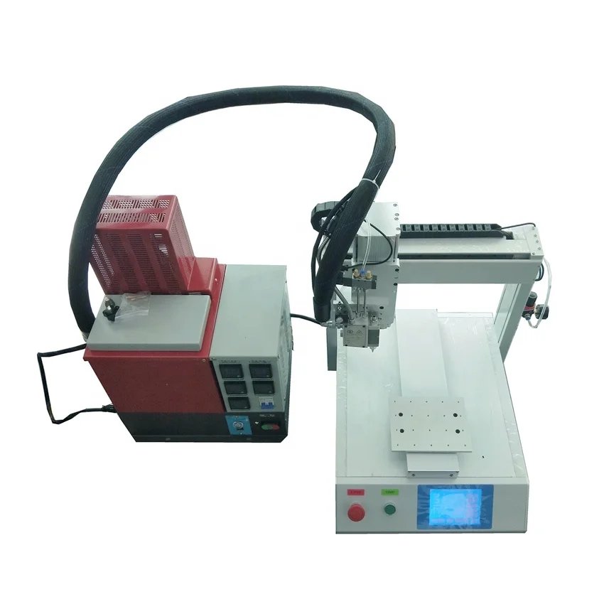 Desktop 3 Axis Hot Melt Automatic Glue Dispenser For 30cc Syringe Liquid Glue