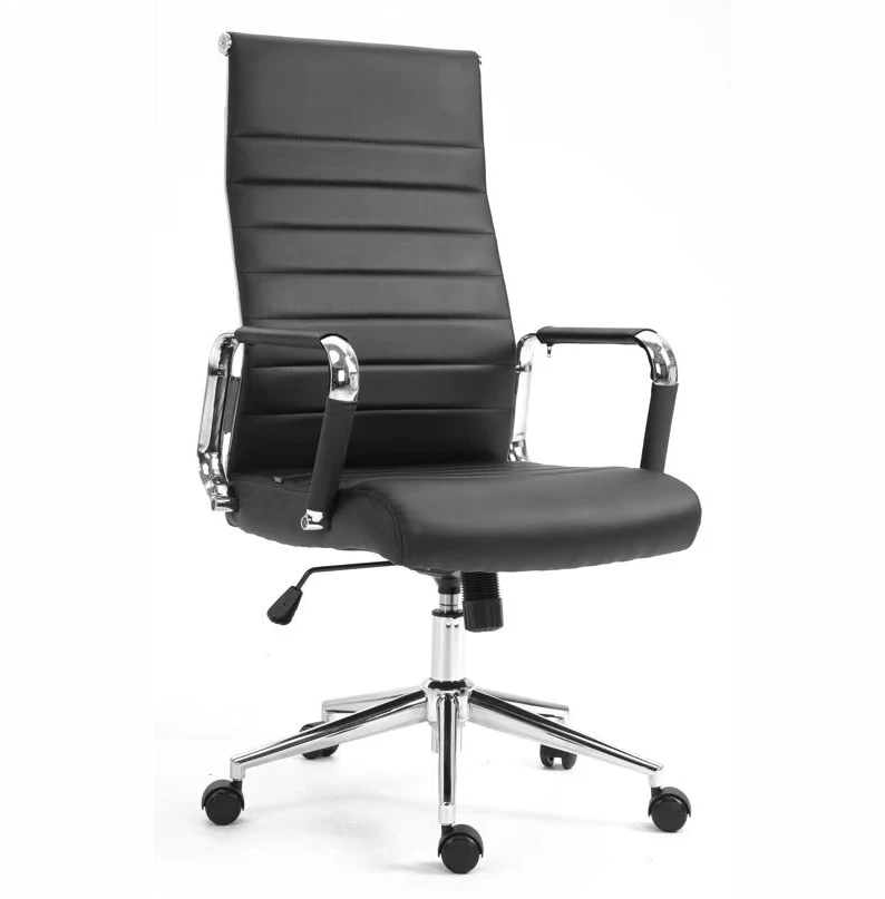 High Quality Modern Style Brown Leather Best Home Mesh Office Computer Chair with Lumbar Support