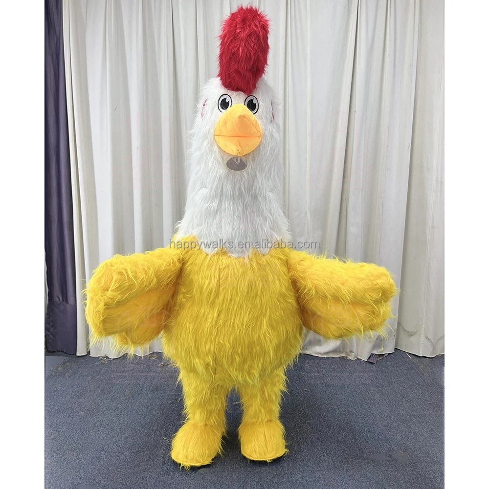 Wholesale custom inflatable rooster cartoon costume commercial 1.6M 2m 2.6m mascot costume