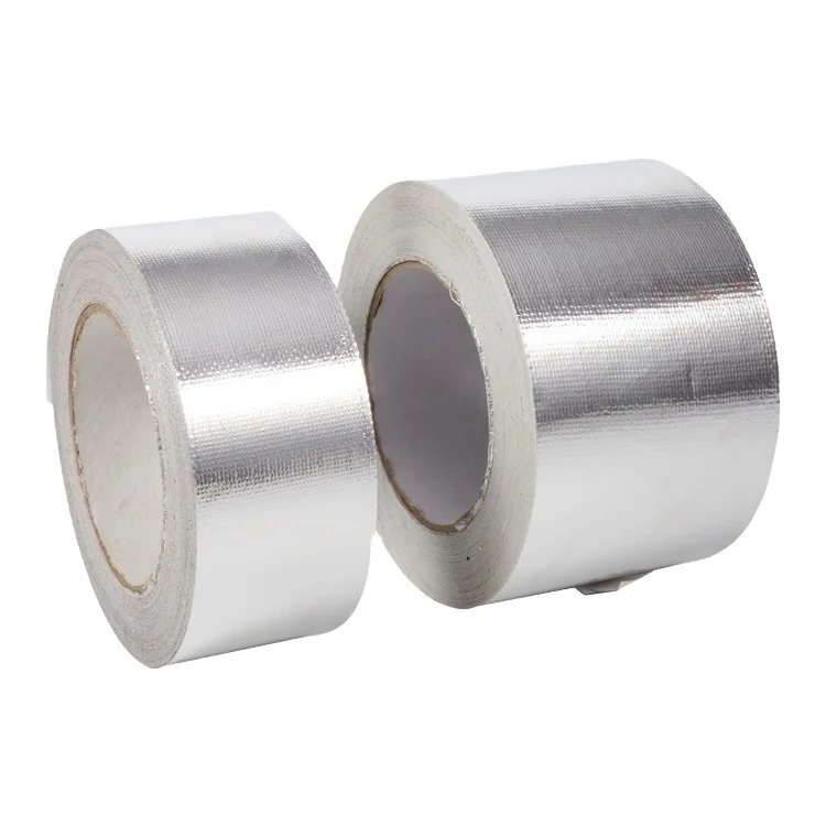 HVAC48mm  Alu solvent glue Factory direct sale conditioning reinforced Composite Aluminum Foil Mesh Tape