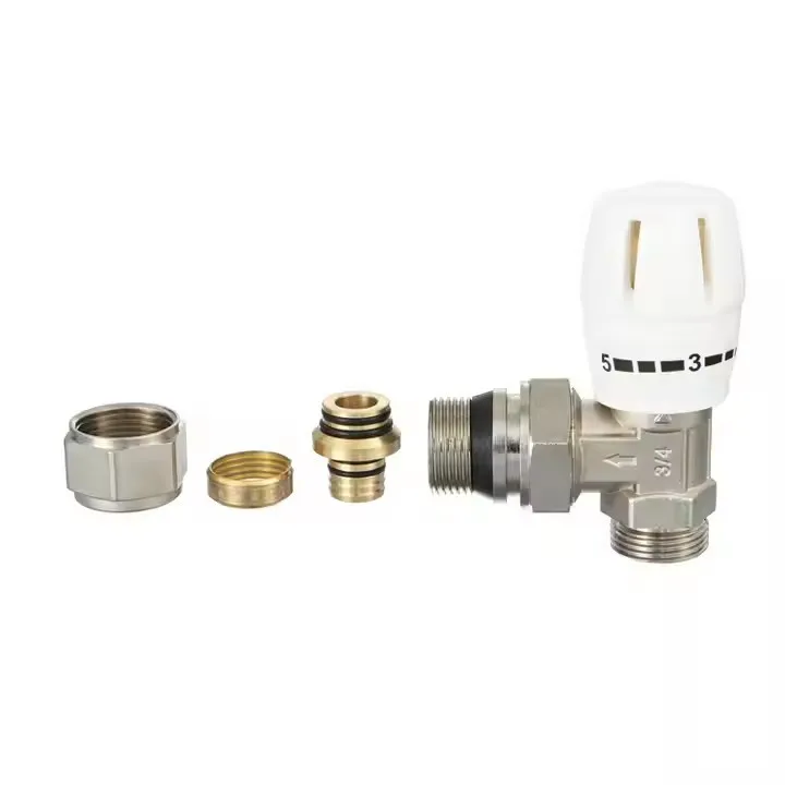High Pressure Brass Radiator Angle Valve Manual Heating Controller 1/2 Inch Thermostatic Radiator Valve