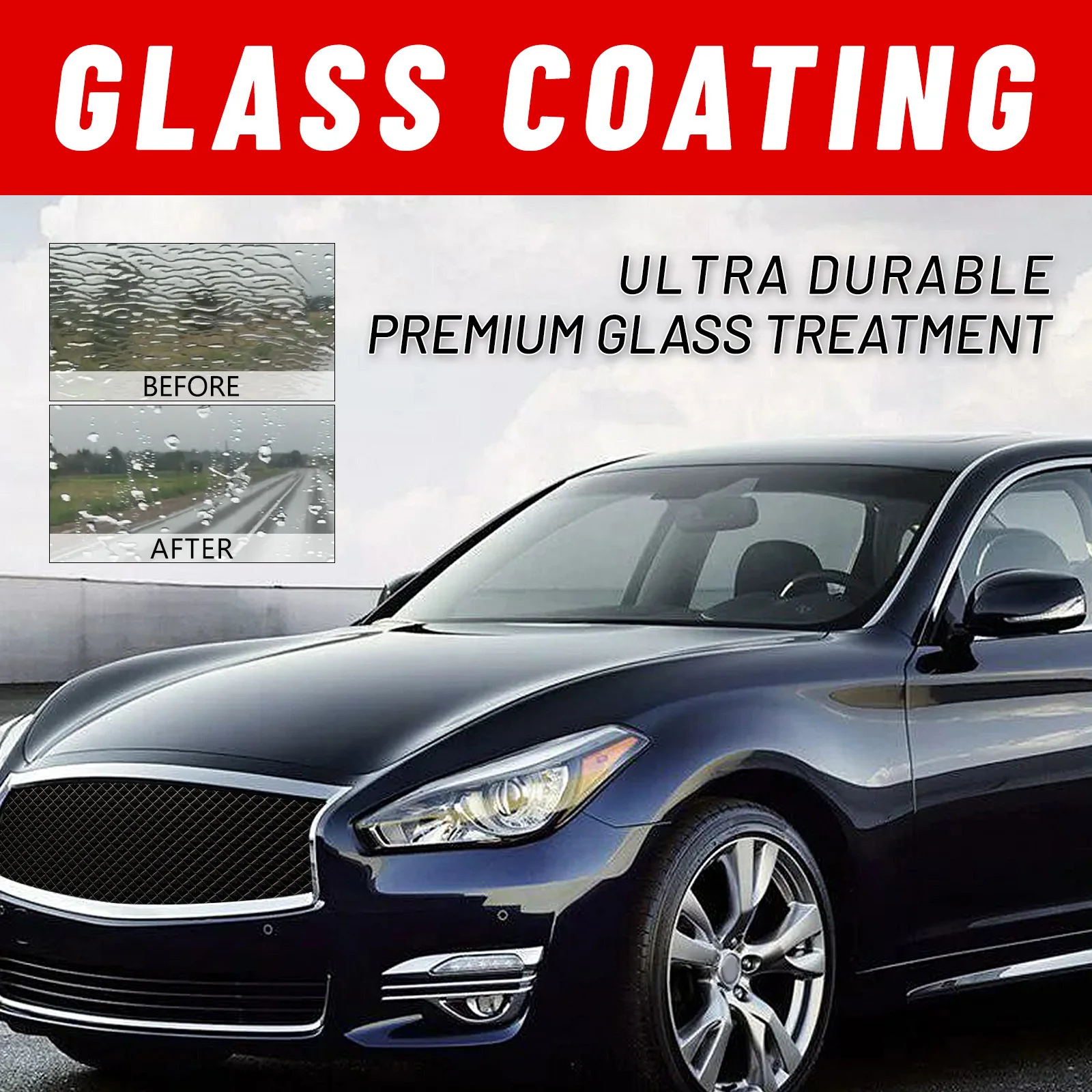 100ml Glass Coating Car Windshield Crystalline Coating Auto Window Crystal Nano Waterproof Dustproof Glass Coating