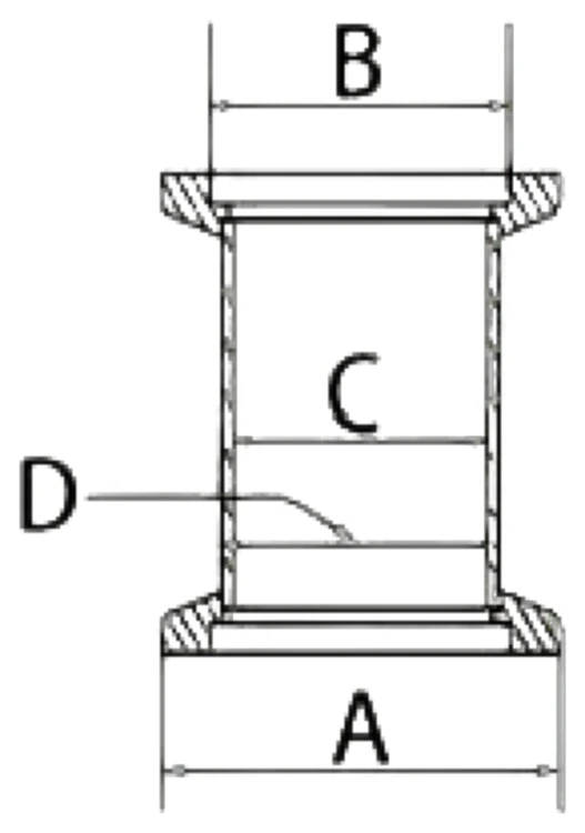 New 2024 Customized Wholesale KF Quick Connect Direct Stainless Steel KF40 Vacuum Seamless Round Flange Tube