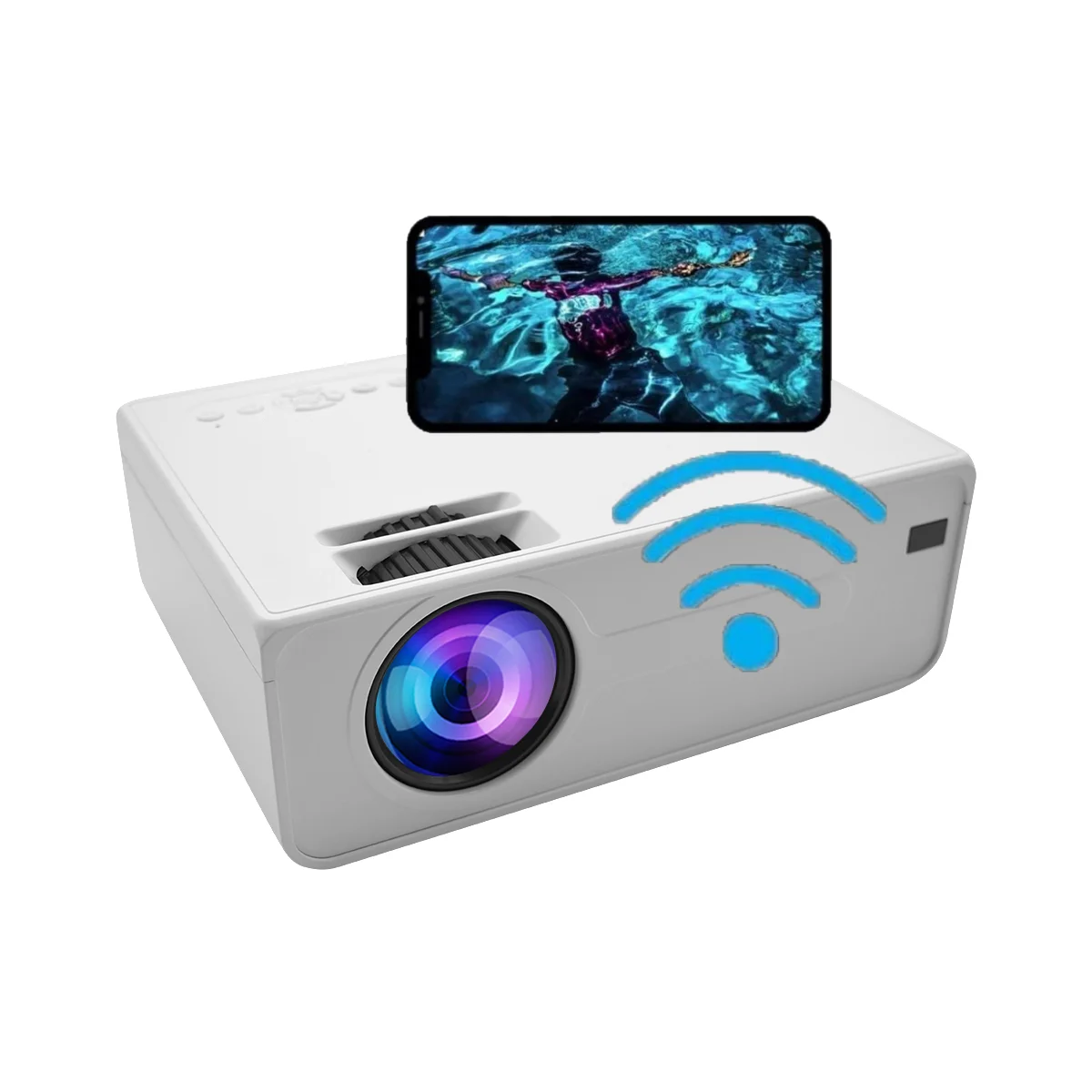 Cheap LED Native 720P Support 1080P 4K Smart Phone Screen Mirror Mini Portable LCD Video Projector Office Home Theater Projector