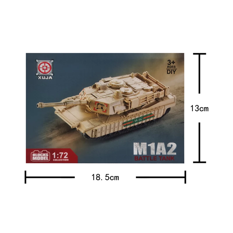 1:72 Micro building blocks toys tiger tank kids plastic toys wholesale price