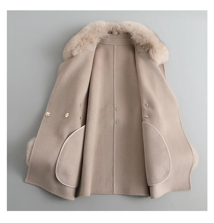 Hot Deals Wholesale Women Cashmere Coat Wool Winter Windbreaker Jackets