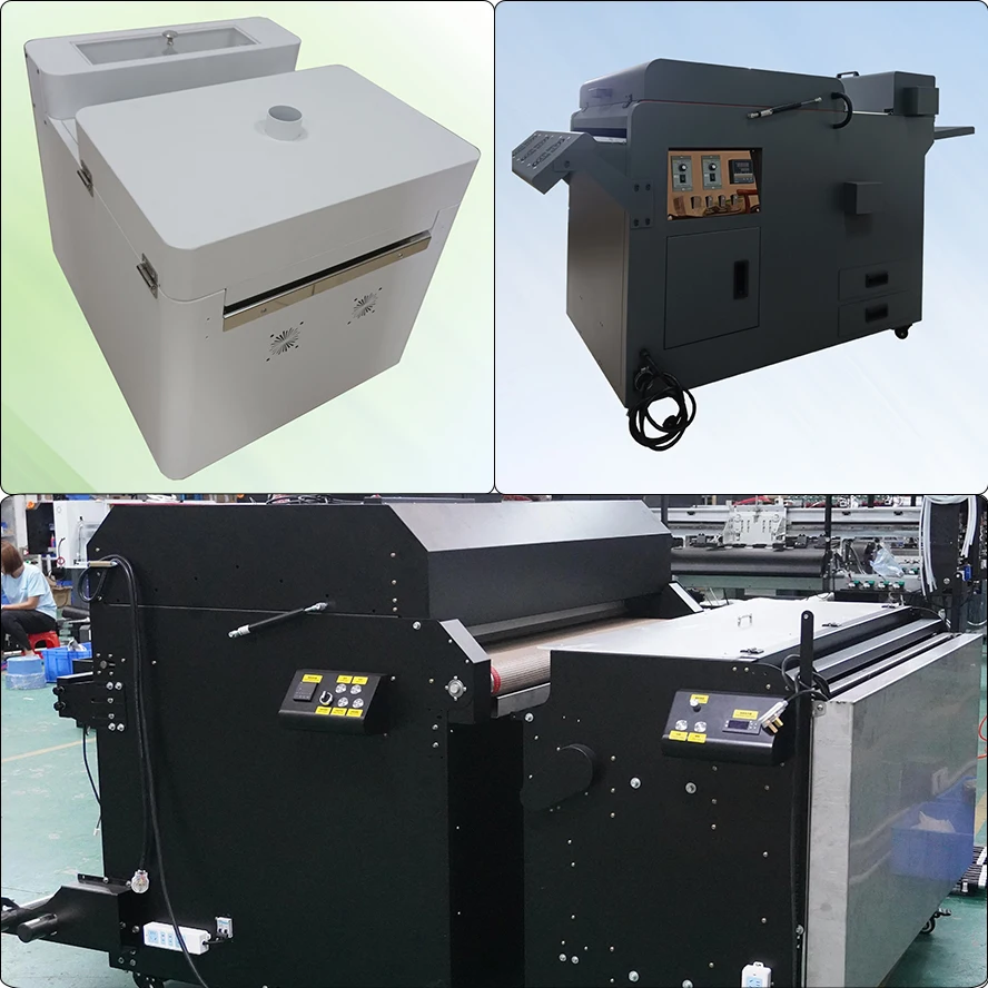 a3 size 30cm small compact dtf powder shaking a curing powder dryer machine