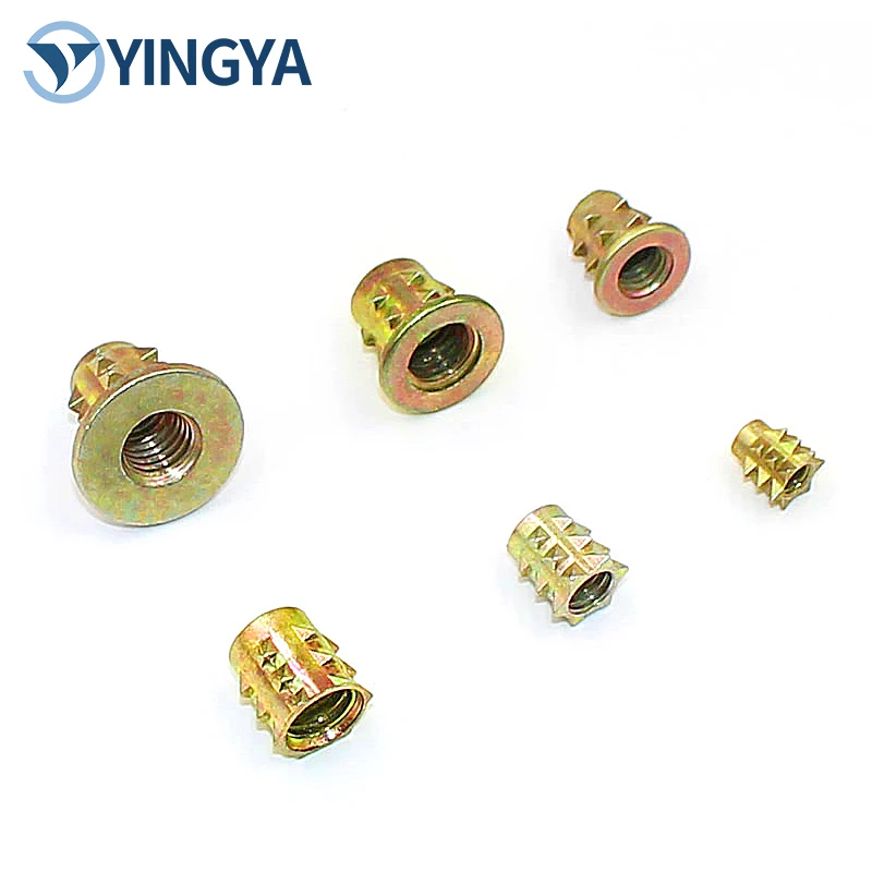 Galvanized Screw with Zinc Alloy Thorn Mother Embedded Nut Laminate Link Inner and Outer Teeth Furniture Hardware Accessories