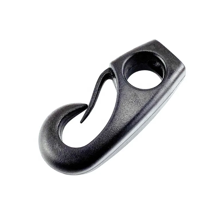 Plastic Nylon Buckle Shock Cord Clip Hook for Kayak Canoe Bungee Rope Line Rowing Boat Tie Cord Hook