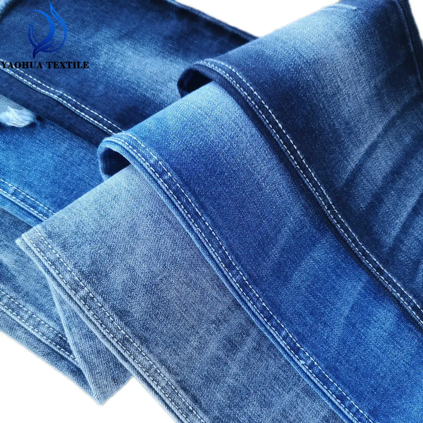 2014 Comfortable TR stretch cotton ready Goods warp slub denim fabric for man and woman