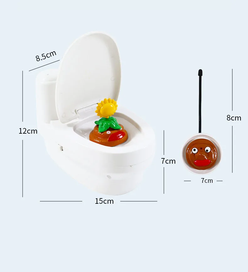 New design interesting charging spoof spray mini sprinkler gun simulation toilet spray toy toilet toy for kid