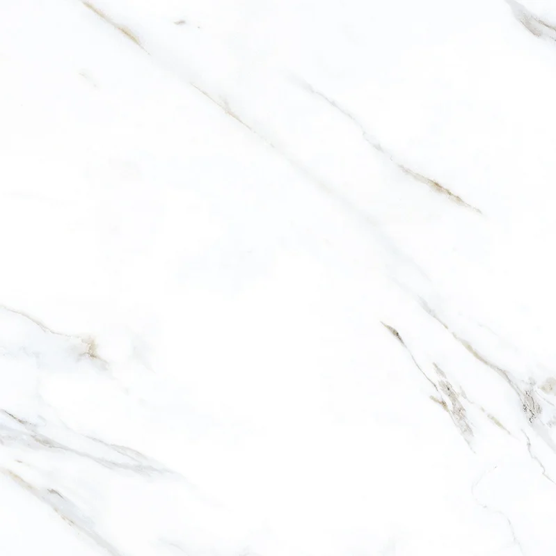 60 x 60cm Everest White Marble Look Ceramic Floor Tile