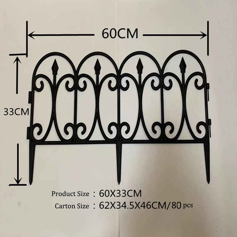 Grass Lawn Flowerbeds Picket Edgings Mini Decorative Garden Fence White Plant Border Plastic Garden Fence
