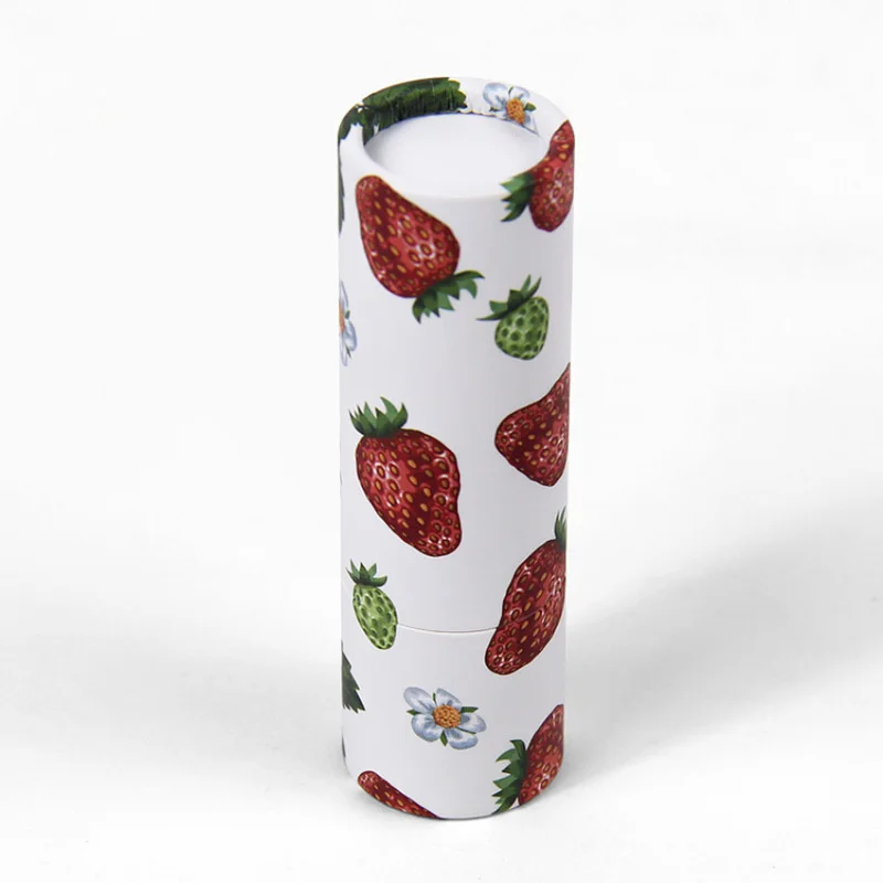 printing eco protection craft kraft paper tube custom kraft paper lipstick tube free sample food grade Paperboard Lip Balm Tubes