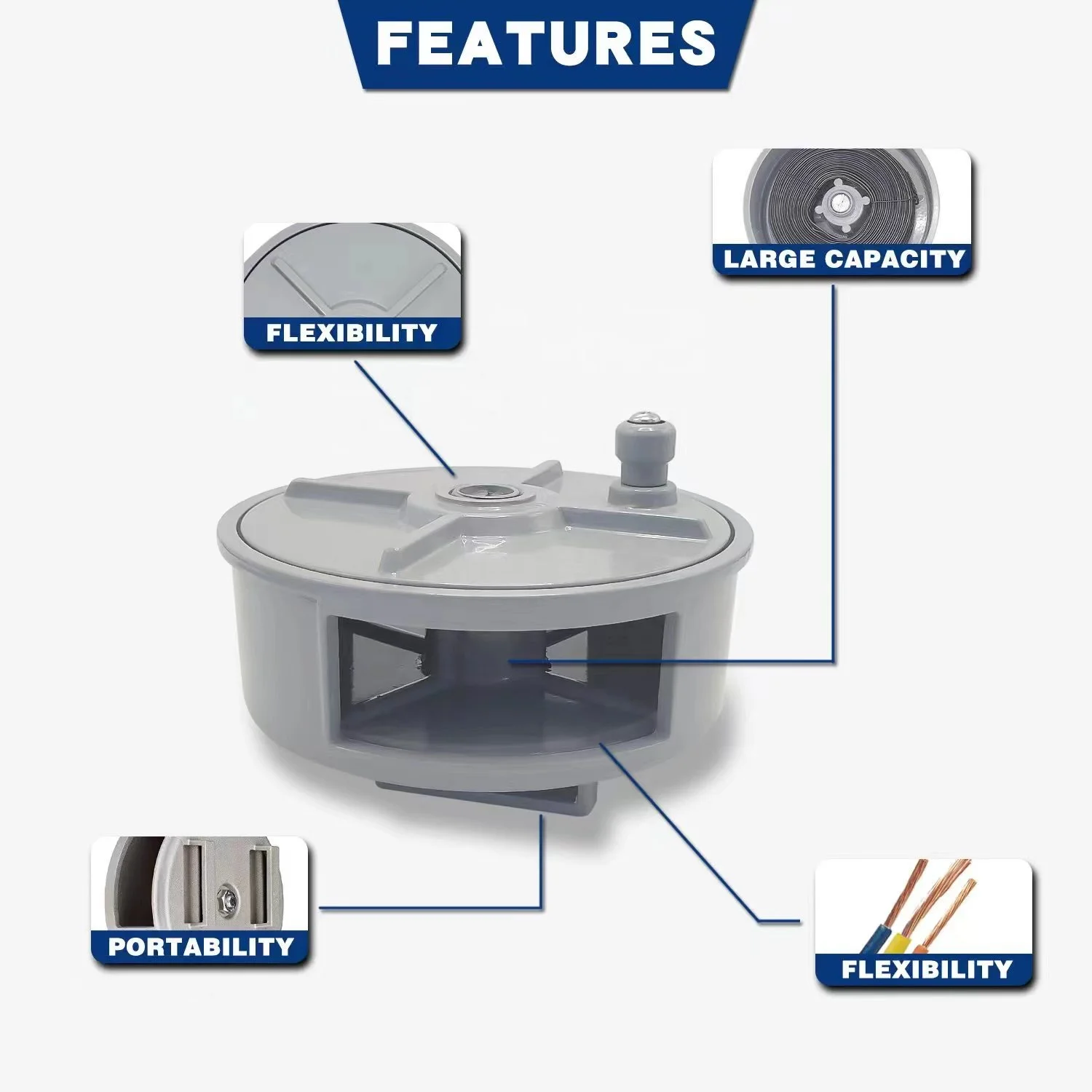 Klein Tools Tie Wire Reel in Plastic & Aluminum