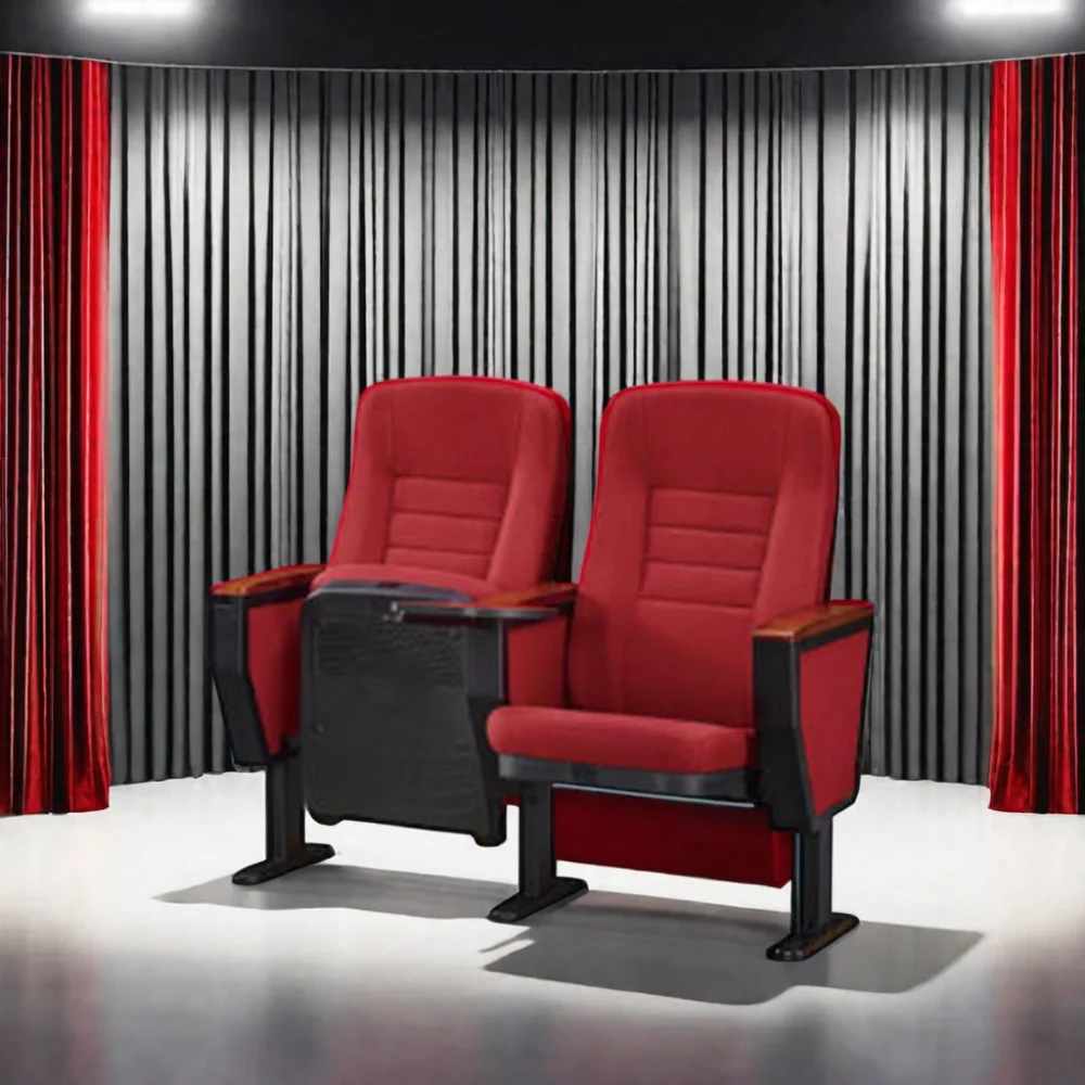 Plastic Auditorium Theater Furniture Comfortable Chair Design
