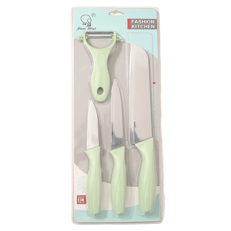 Производитель, оптовая продажа, домашний японский кухонный набор ножей для пилинга фруктов с ручкой для жира