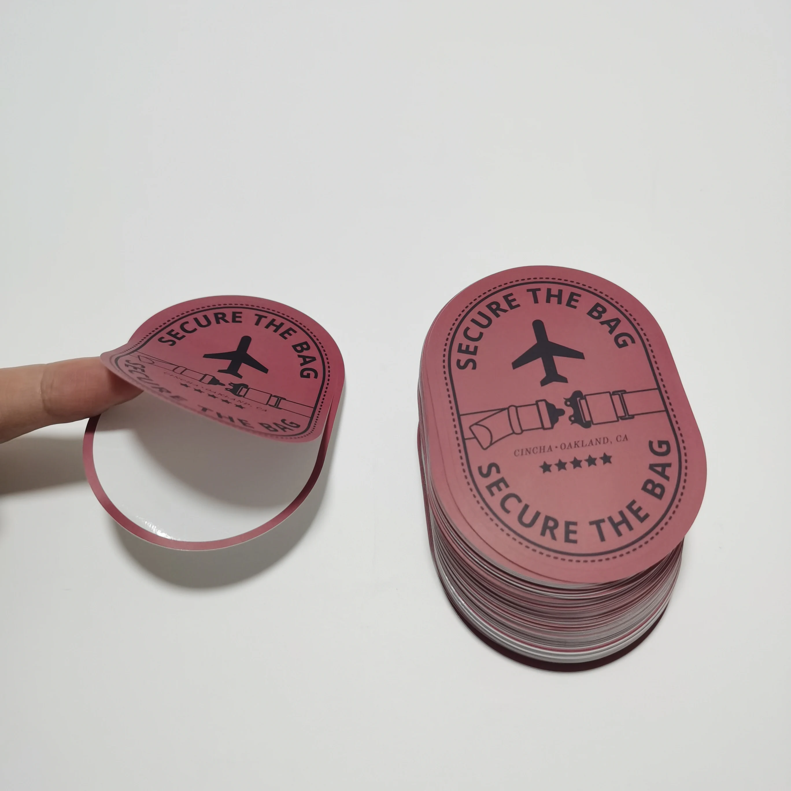 High Quality Private Custom Glossy Finishing Logo Stickers