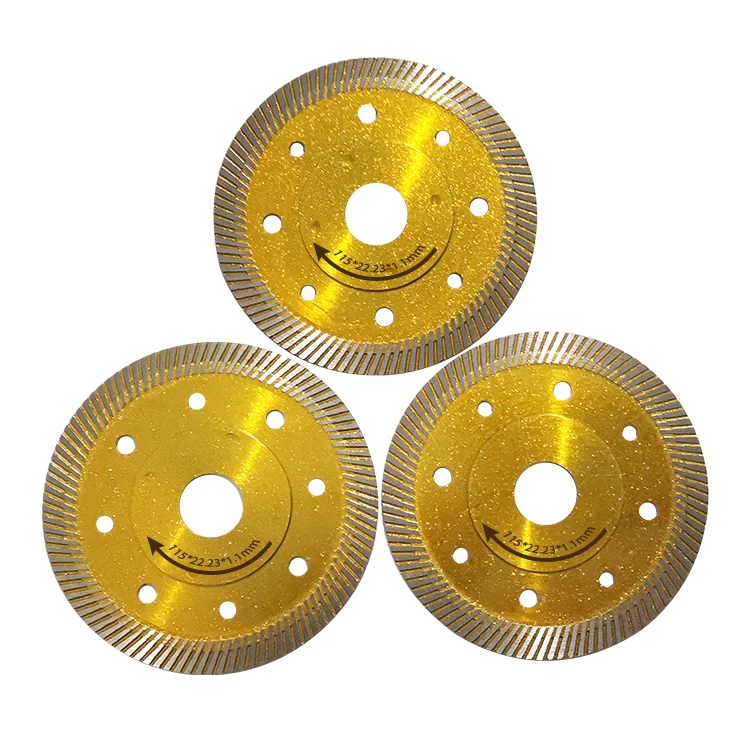 Turbo Diamond Saw Blade Disc Porcelain Tile Ceramic Granite Marble Cutting Blade for Angle Grinder