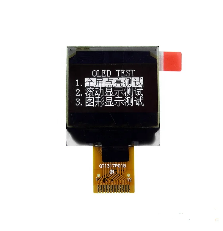  Графический экран 0 96 дюйма 96x96 интерфейс SPI SSD1317 фронтальный цифровой термометр с
