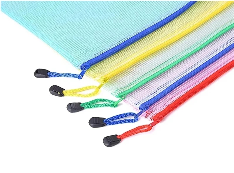 Factory Price  Custom Plastic Poly Zip Lock Envelope File Folder A4 Holder Bag USB Flash Drives Storage Case