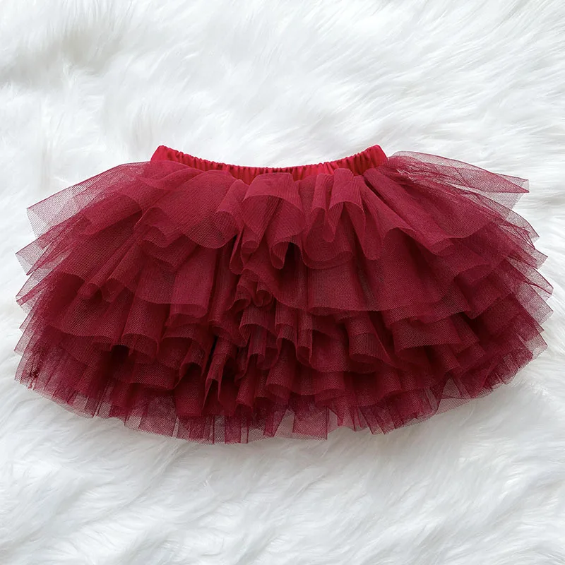 Wholesale Kids Girls Skirts 6 Layers of Mesh Skirts Children Baby Dress Tutu Skirt