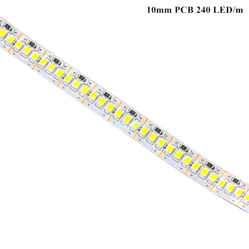 
Free shipping 100 Pcs LED Strip 5m SMD 2835 120 240 LED/m DC12V IP20 Non waterproof Flexible Ribbon String tape LED lamp light 