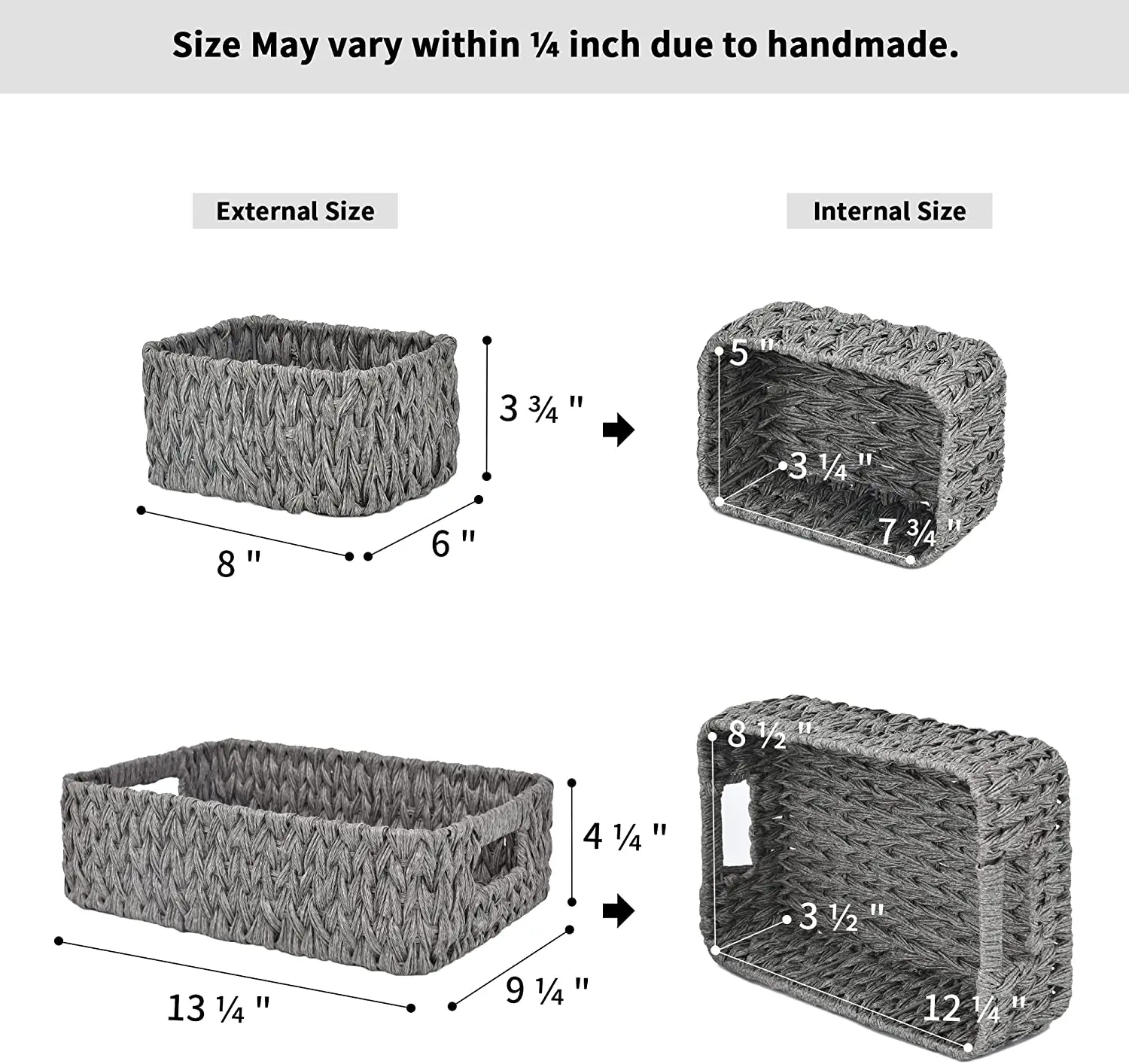 Натуральная легко очищаемая Корзина для пикника из ротанга ручной работы кубические плетеные корзины хранения с двумя ручками сделано в Китае