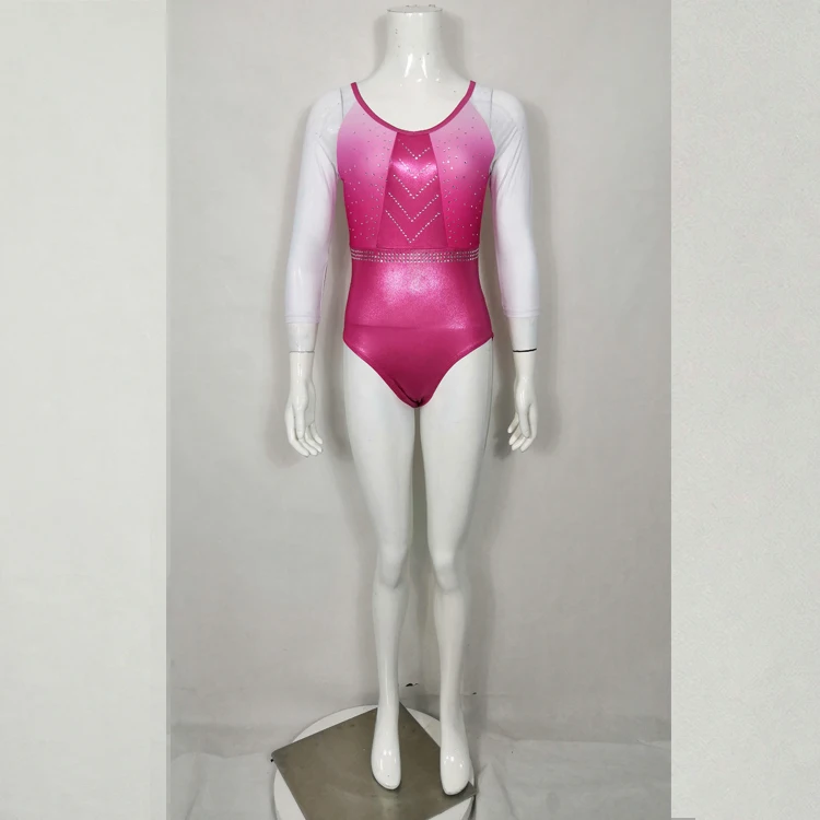 Блестящие плюс размеры художественная гимнастика Купальник балетные костюмы Одежда для танцев спандекс обувь девочек Купальник