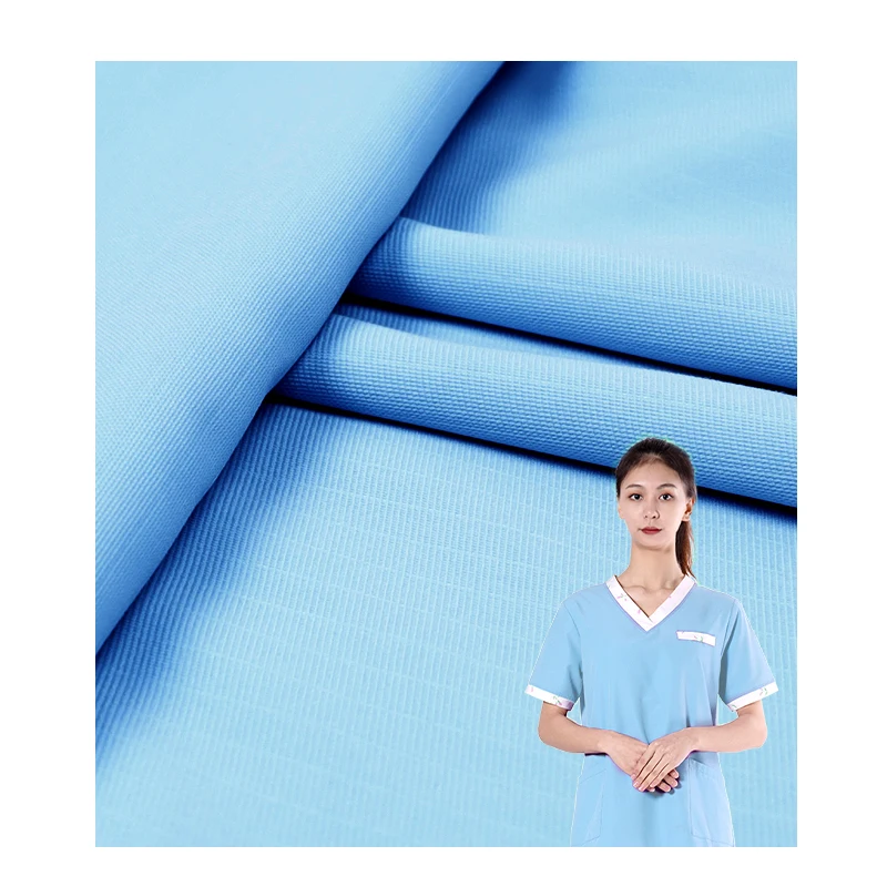 Hot Sell 93% polyester fiber doctor white coat hospital uniform anti-static medical fabric