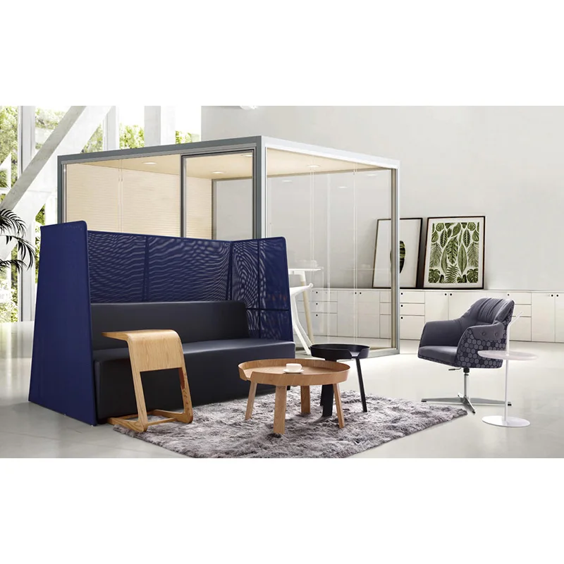 FLYA Modern Sofa Commercial Fabric Sofa Hotel Lobby Home Living Room Furniture
