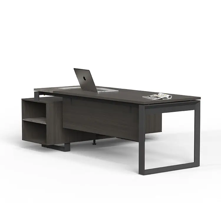High end luxury modern office furniture director desk boss ceo manager executive office table with filing cabinet mode