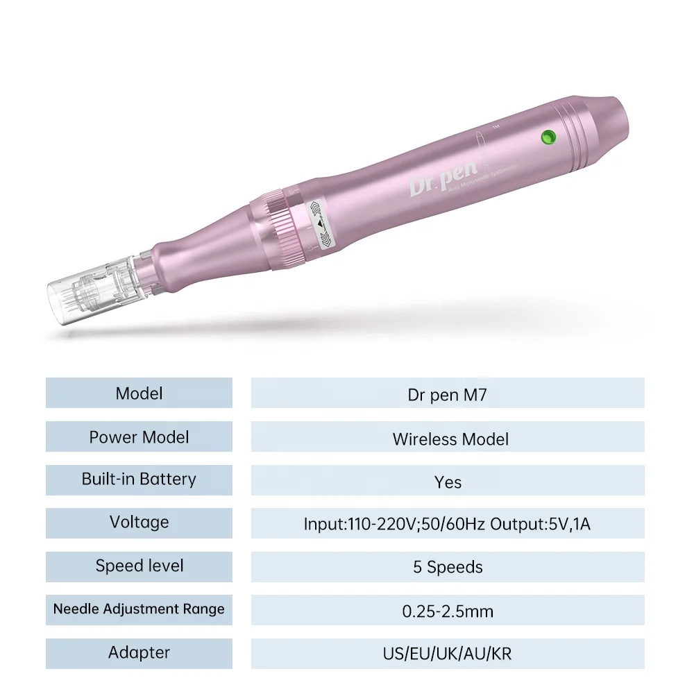 Dr.pen M7-W wireless auto microneedles dermapen skin care beauty derma pen rolling device with medical CE