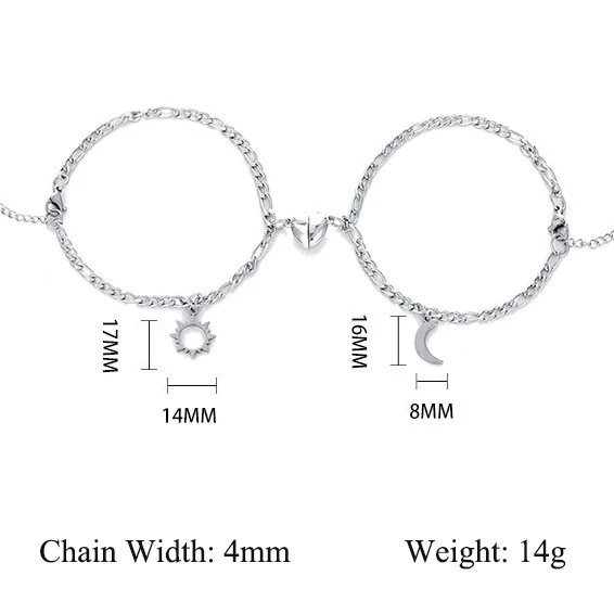 2 шт. браслет из нержавеющей стали